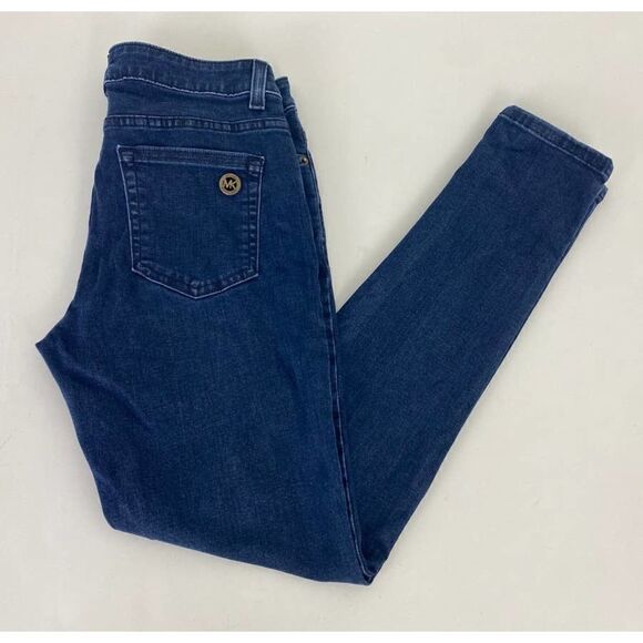 Michael Kors Skinny Jeans Blue Stretch Slim - Size 4 - Picture 1 of 11